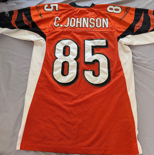 Vintage Reebok Cincinnati Bengals Chad Johnson #85 Jersey | Orange Alternate NFL Size 48