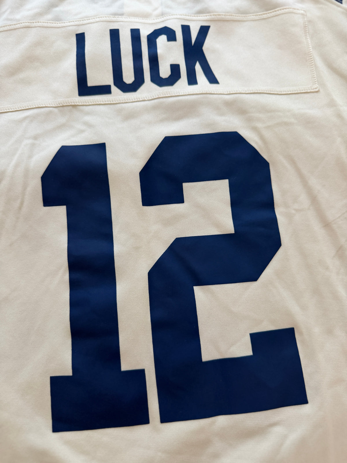 Nike Indianapolis Colts Andrew Luck #12 On Field Away Jersey | Men’s Size XL White