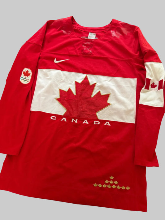 Nike Team Canada 2010 Vancouver Olympic Hockey Jersey | Red Maple Leaf Men’s Small