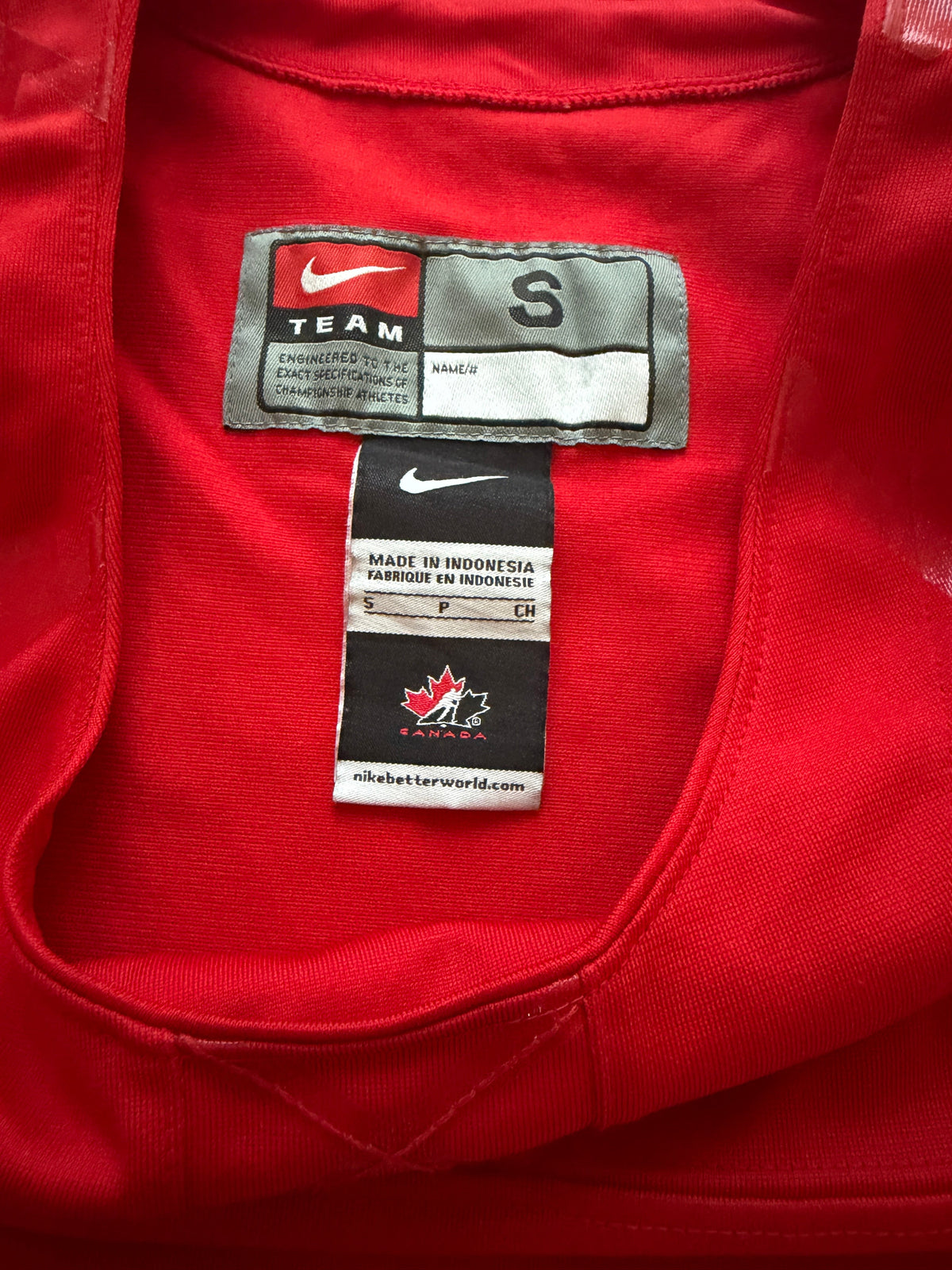 Nike Team Canada 2010 Vancouver Olympic Hockey Jersey | Red Maple Leaf Men’s Small
