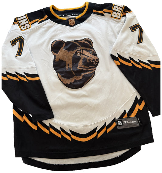 Boston Bruins Taylor Hall #71 Reverse Retro Hockey Jersey | Fanatics Pooh Bear White Men's M